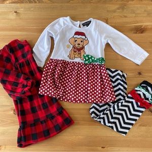 Christmas Pajamas Bundle Toddler Girl 2T